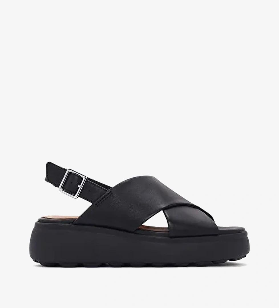 Geox Siyah Kadın Deri Sandalet D SPHERICA EC4.1 S A