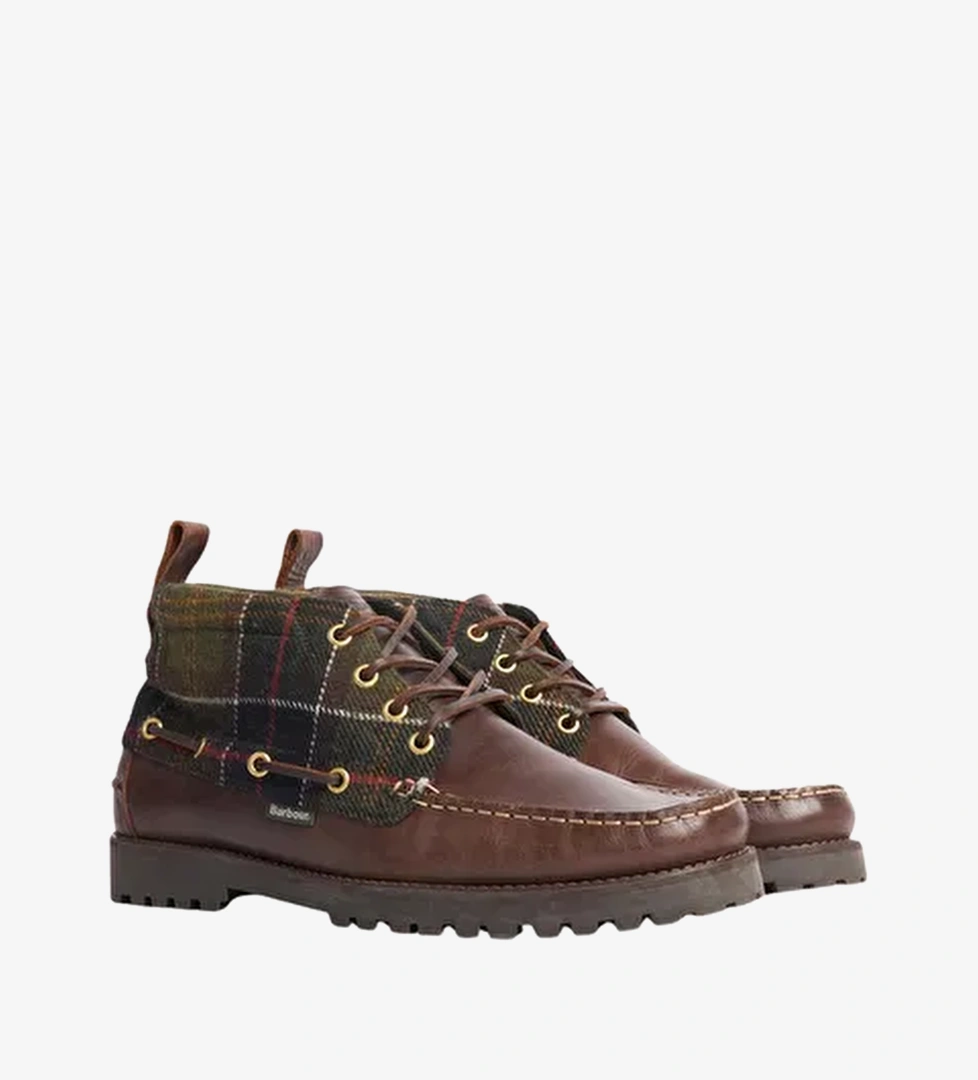 Barbour Harle Mid Chukka Bot BR74 Brown Classic Tartan