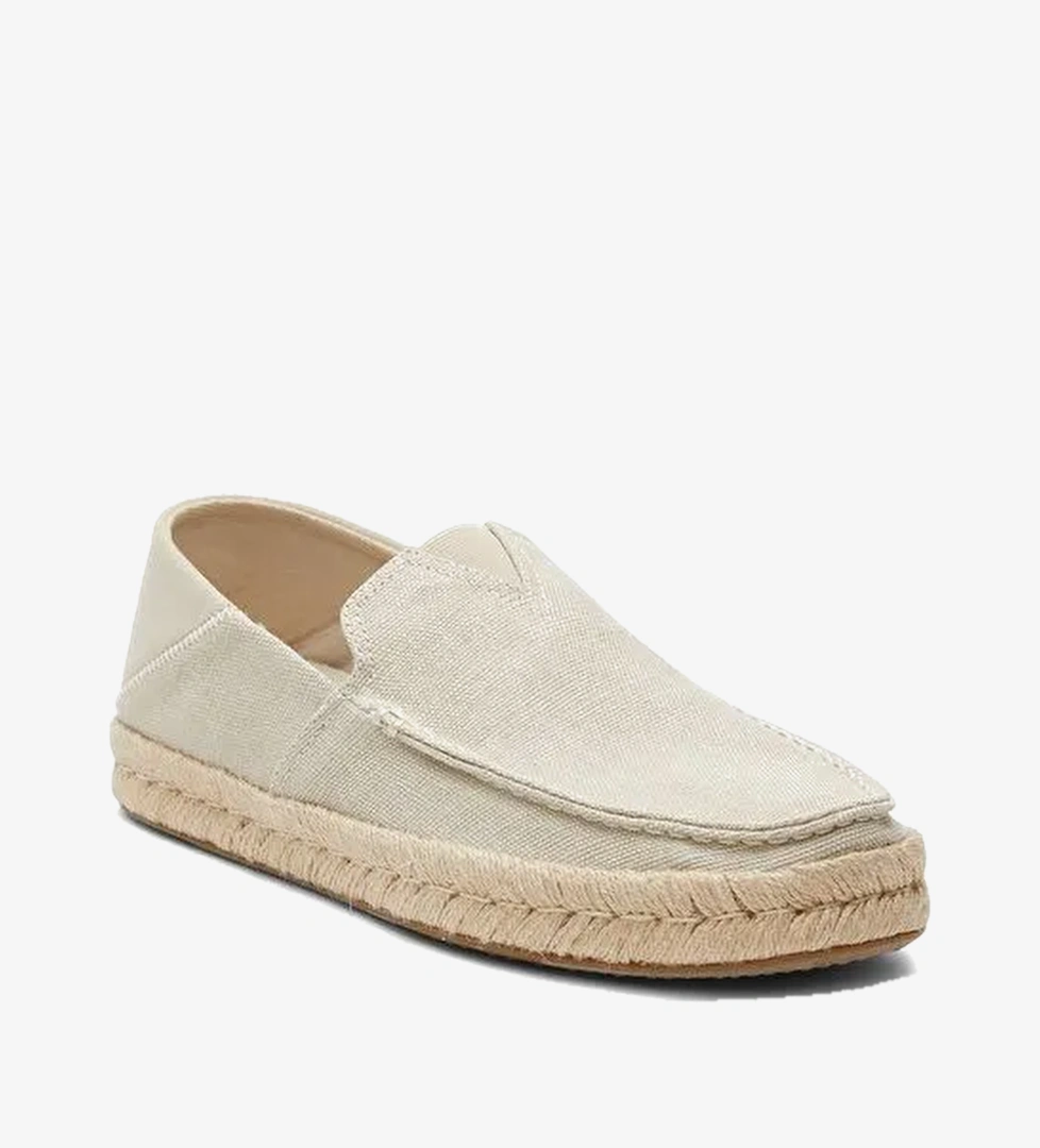Erkek Espadril 10020861 Toms ALONSO LOAFER ROPE Cream