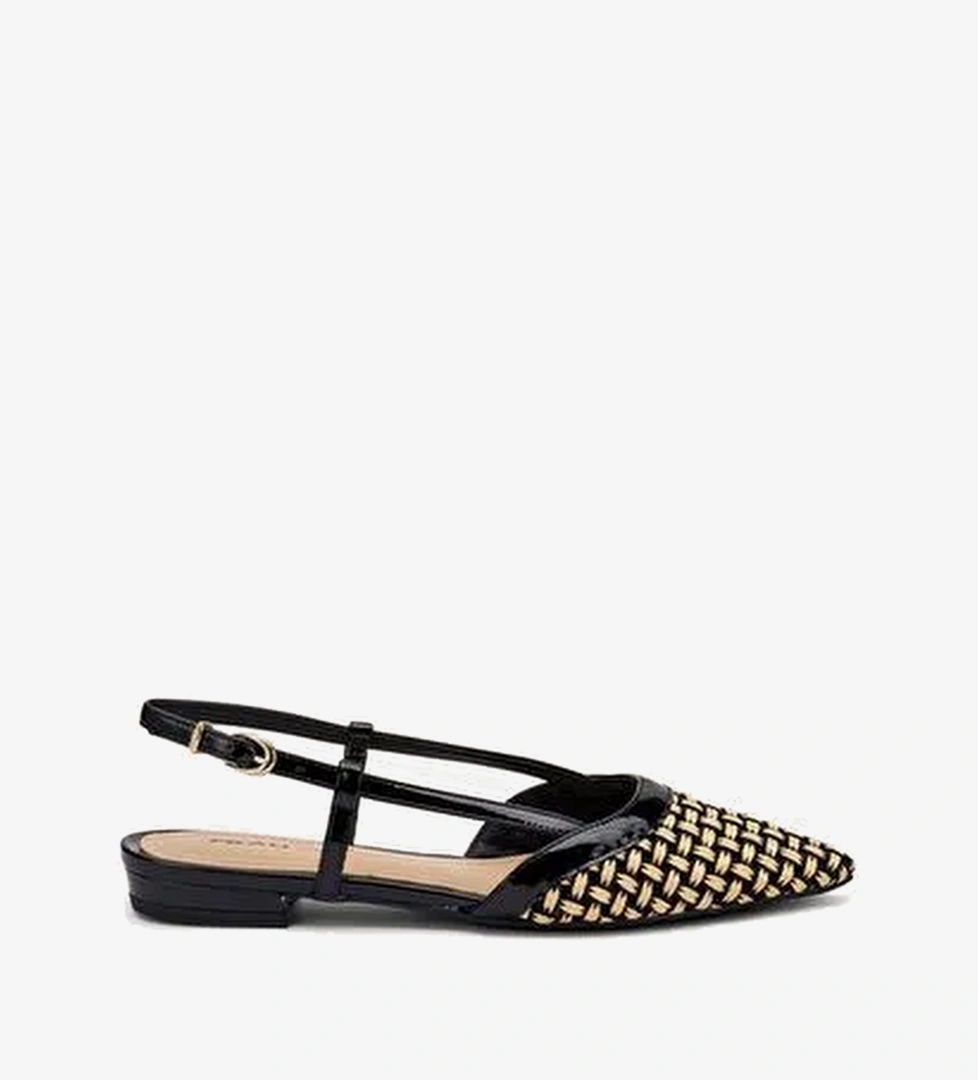 Kadın Sandalet 63R1 Frau TWO-TONE RAFFIA SLINGBACKS