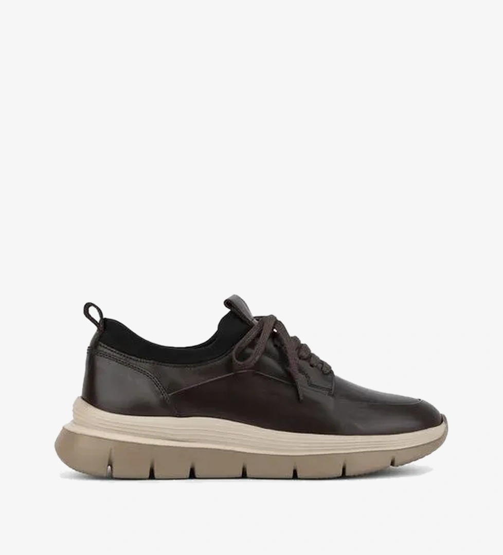 Tamer Tanca Erkek Hakiki Deri Kahverengi Sneakers & Spor Ayakkabı