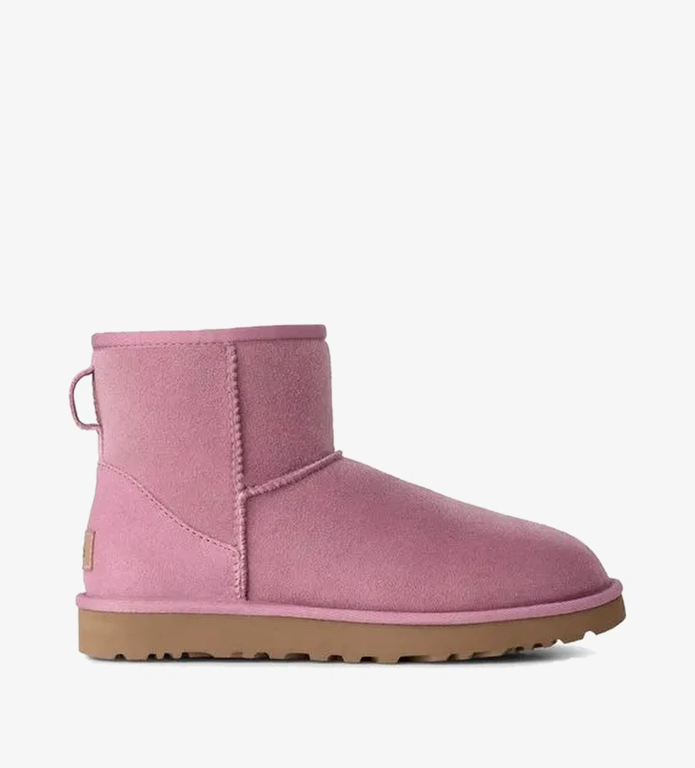Ugg 1016222 Pembe Kadın Deri Dana Süet Bilek Boyu Bot