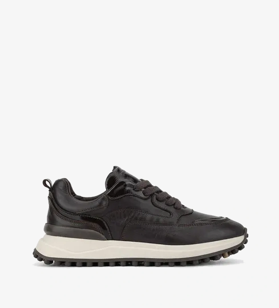 Tamer Tanca Kadın Hakiki Deri Kahverengi Rugan Sneakers & Spor Ayakkabı