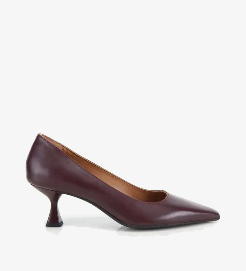 Kadın Deri Bordo Klasik İnce Topuklu Stiletto 01AYH336230A780