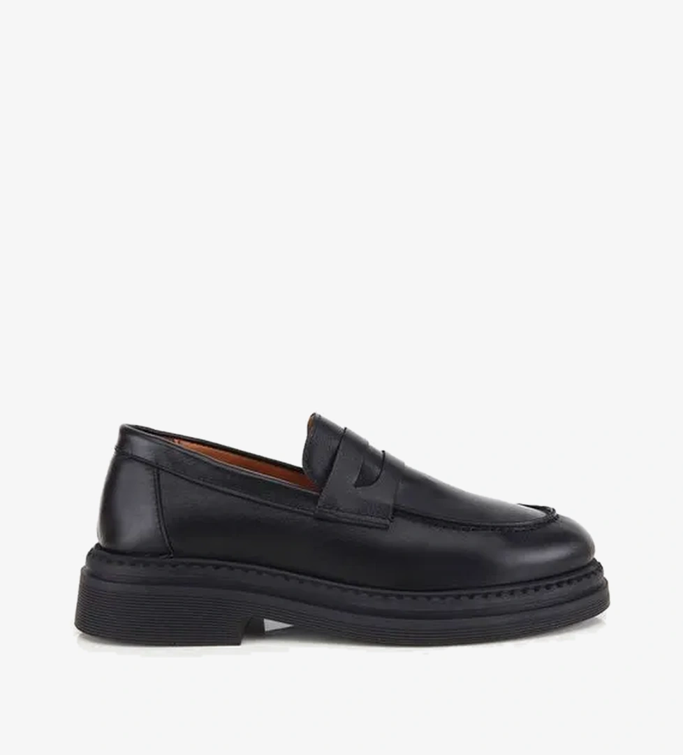 Kadın Deri Siyah Yumuşak Dokulu Klasik Makosen Loafer 01AYH335450A100
