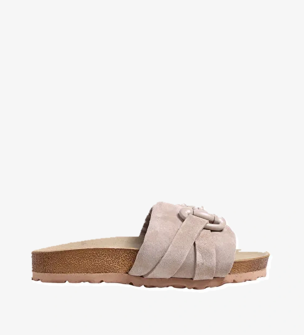 Manijero Manijero Kadın Deri Terlik Valeri̇a model görseli