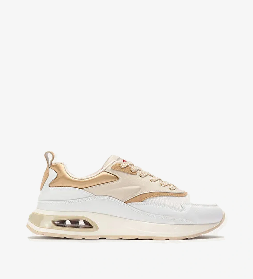 Hoff Beyaz-Altın Kadın deri Sneaker 12306001230 - Görsel 1