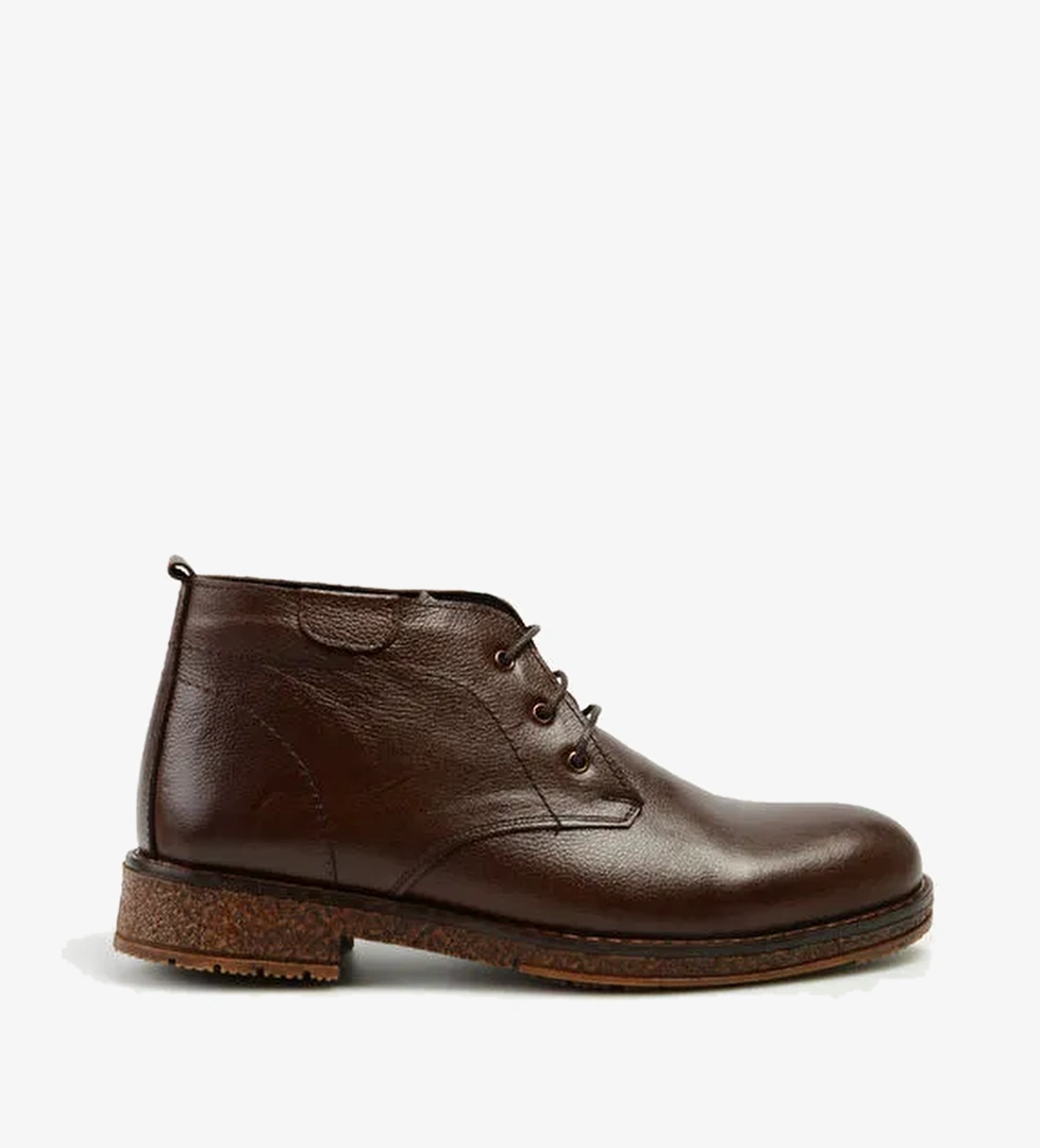 F By Fabrika Kahverengi Erkek Deri Bot FERRONI - Görsel 1