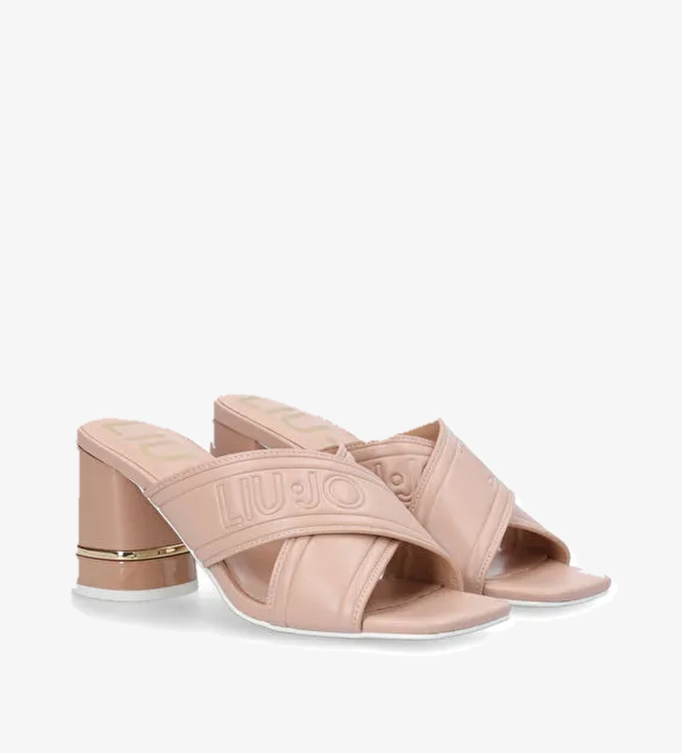 Liu Jo Bej Kadın Deri Topuklu Terlik SA3033EX01451315 - Görsel 1