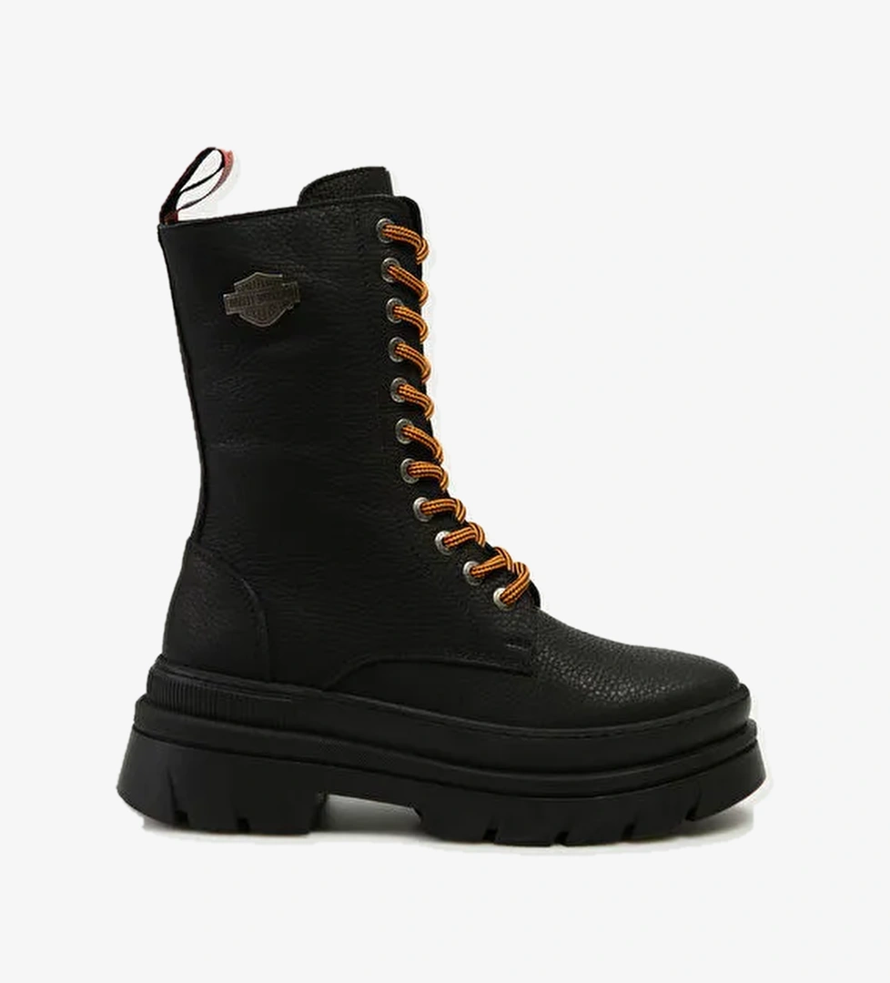 Harley Davidson Siyah Kadın Deri Bot 021Z100661