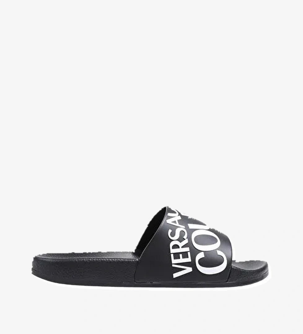 Versace Jeans Couture Siyah-Beyaz Erkek Plaj Terliği 74YA3SQ1 - Görsel 1