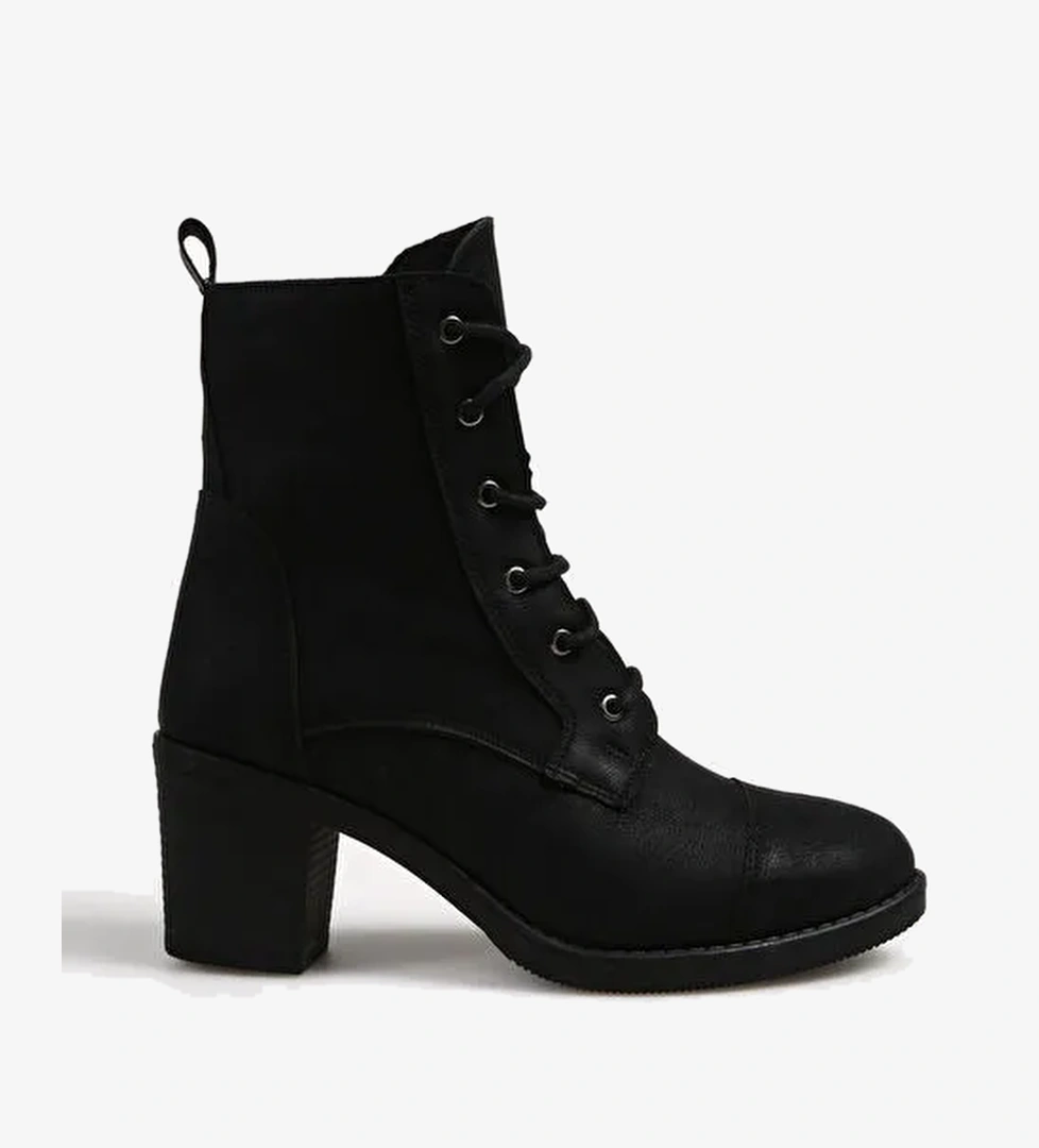 F By Fabrika Siyah Kadın Topuklu Bot MAGNOL - Görsel 1