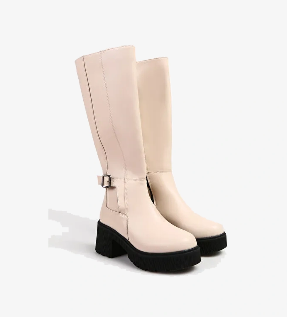 F By Fabrika Bej Kadın Çizme SOMMER - Görsel 1