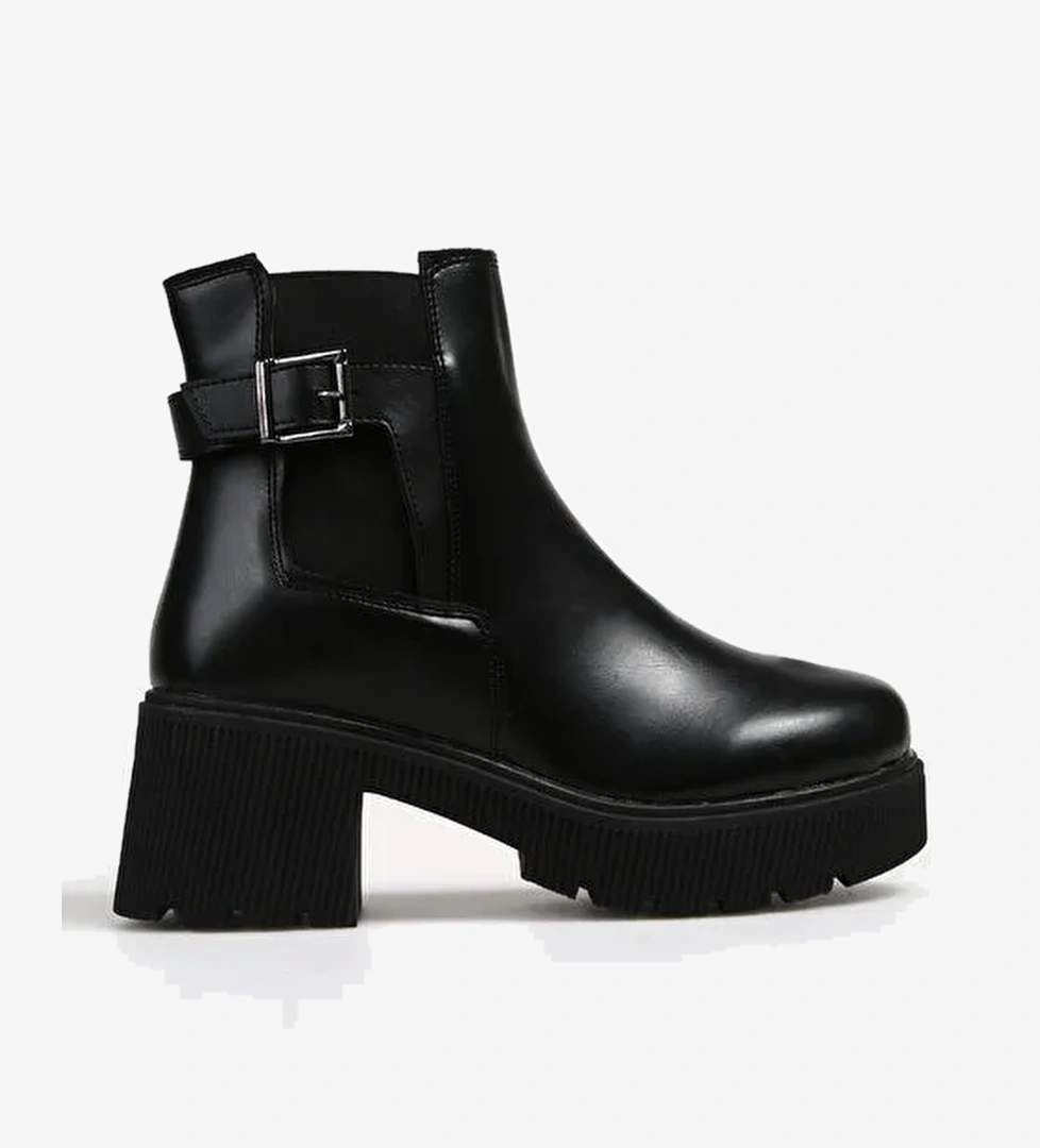 F By Fabrika Siyah Kadın Topuklu Bot MANOEL - Görsel 1