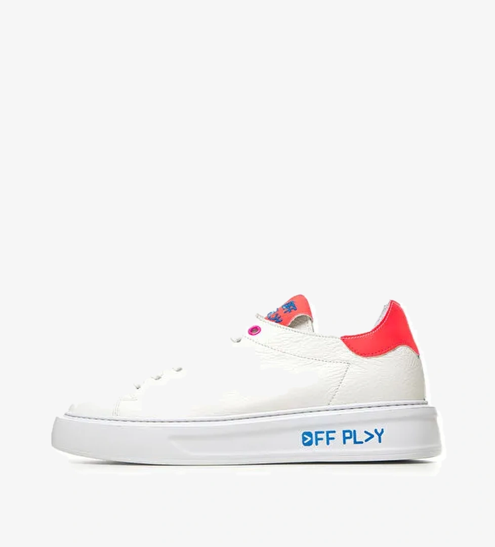 Off Play Off Play Beyaz-Pembe Kadın Deri Sneaker XWFIRENZE1CV02GM12 model görseli