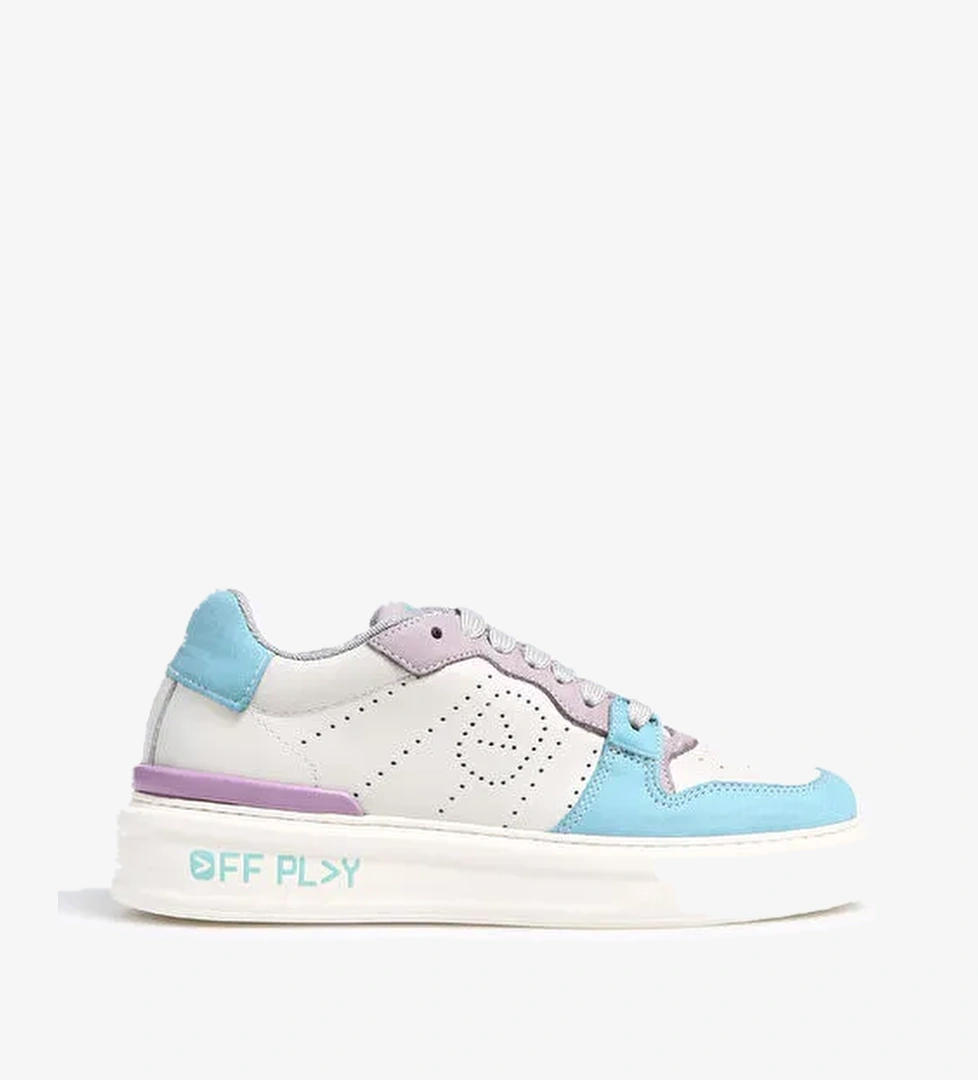 Off Play Çok Renkli Kadın Deri Sneaker XWFIRENZE3NB81LH72 - Görsel 1