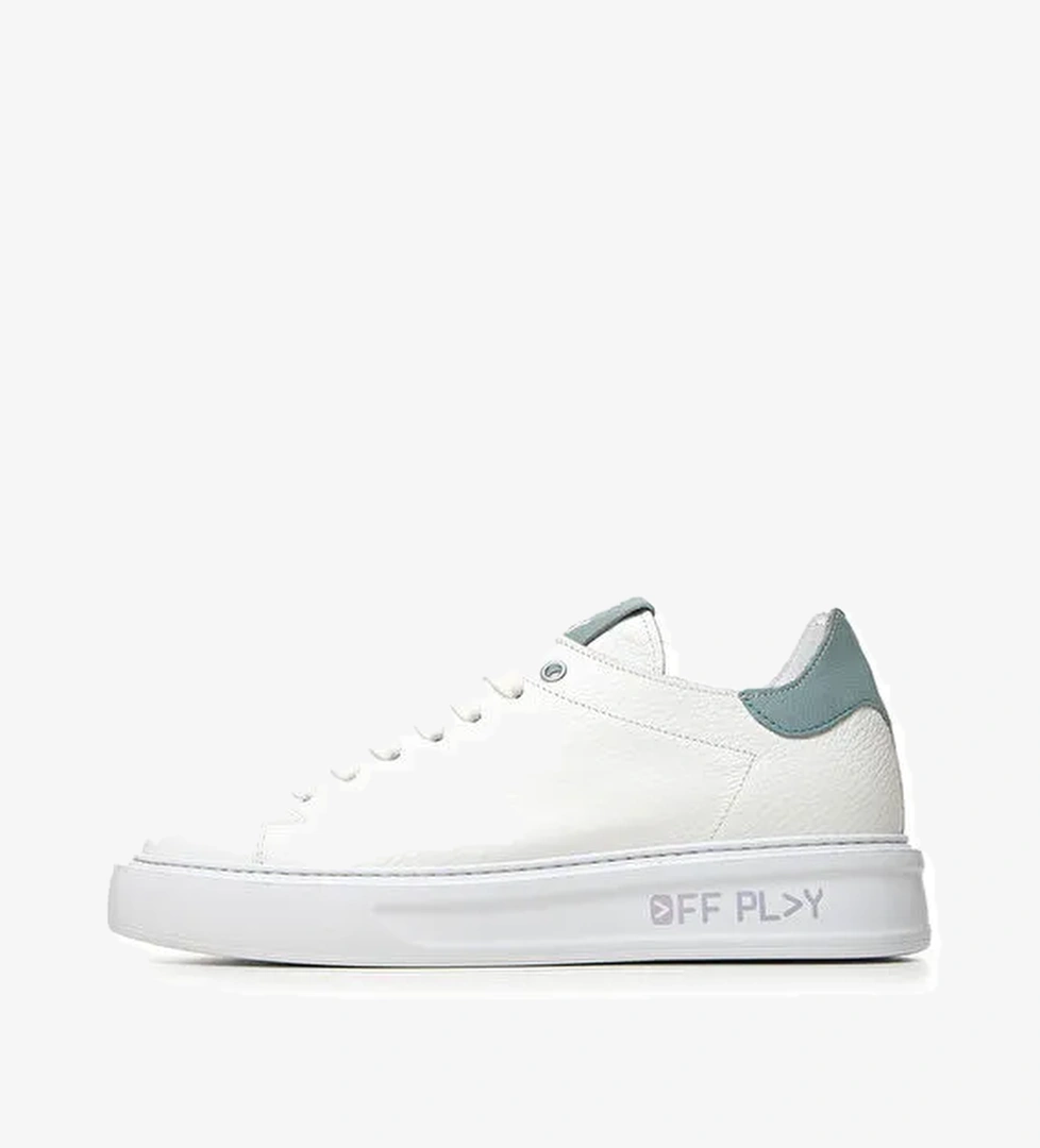 Off Play Beyaz Kadın Deri Sneaker XWFIRENZE1CV02LH81 - Görsel 1