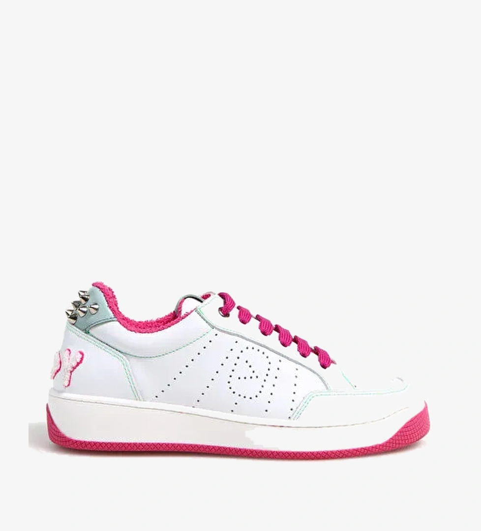 Off Play Off Play Beyaz-Pembe Kadın Deri Sneaker COMO1D LH02-13 model görseli