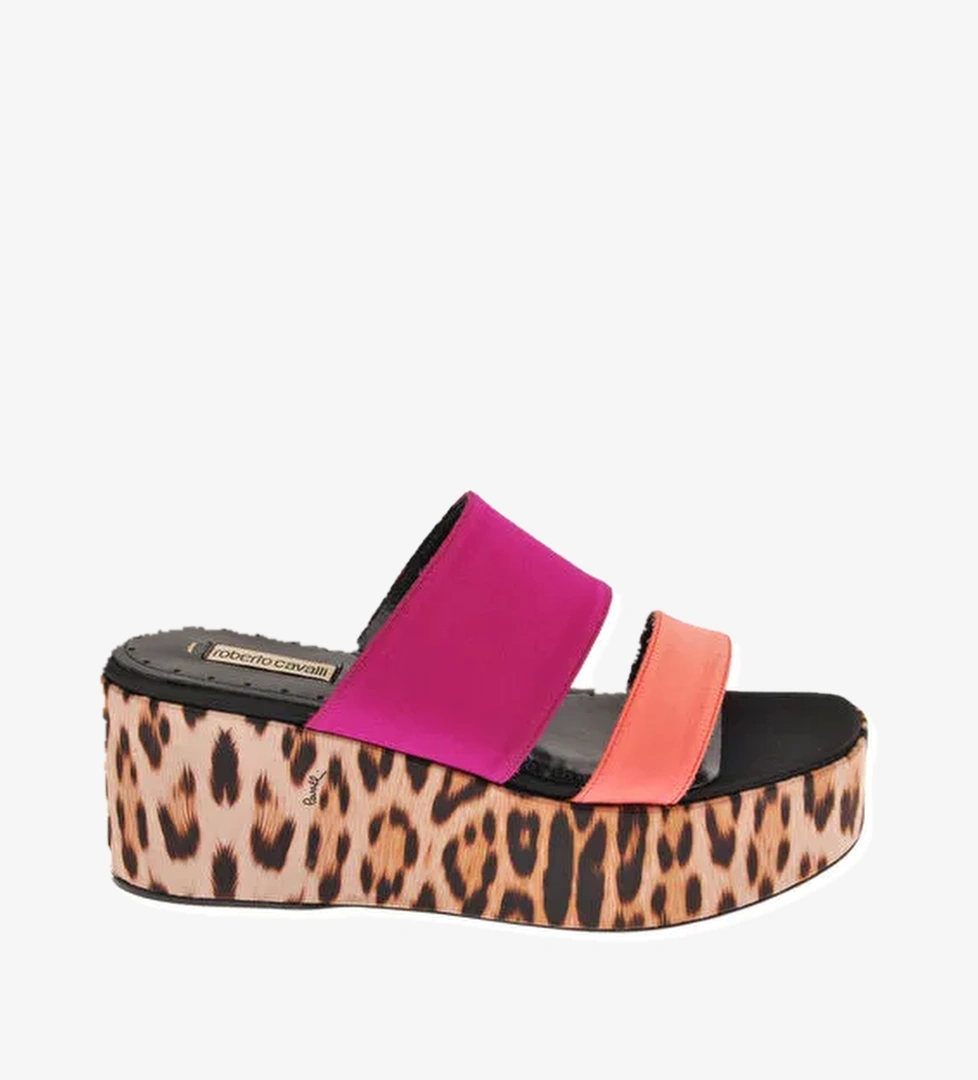 Roberto Cavalli Roberto Cavalli Çok Renkli Kadın Topuklu Terlik 18609 model görseli