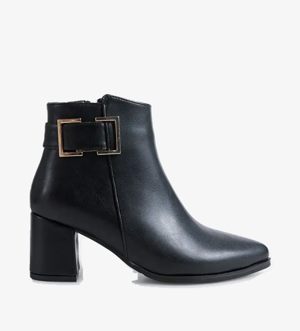 Siyah Kadın Topuklu Bot HAYLE