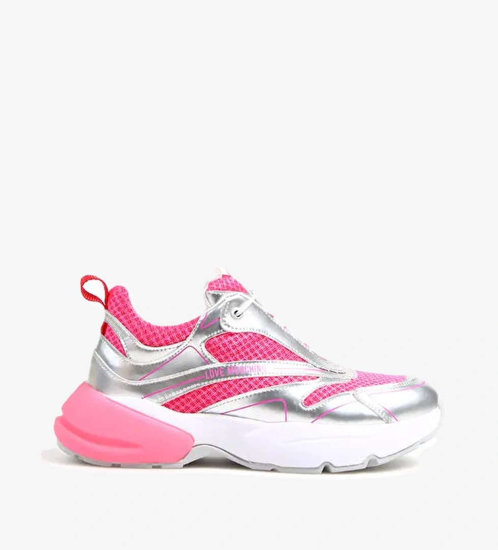 Love Moschino Pembe-Gümüş Kadın Sneaker JA15025G1GIQ460A - Görsel 1