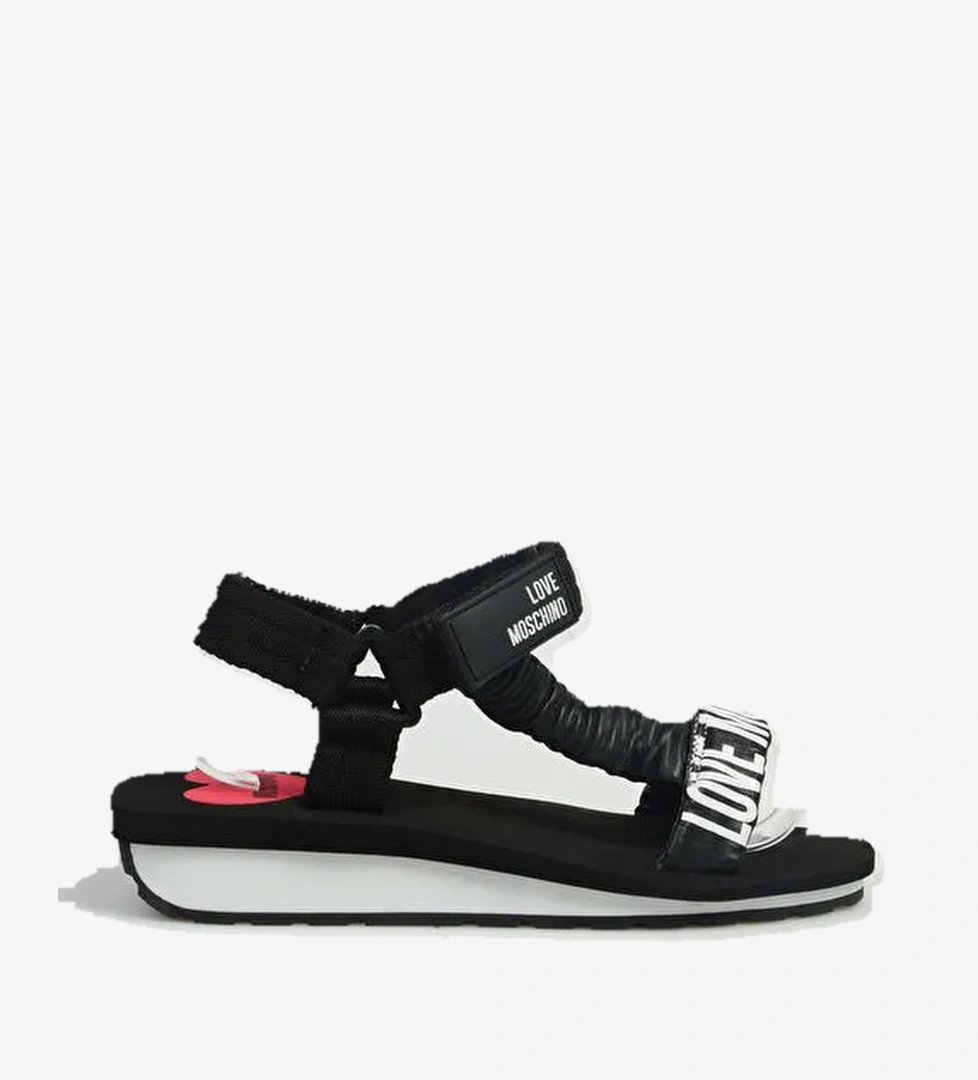Love Moschino Love Moschino Siyah-Beyaz Kadın Sandalet JA16143G0GI44000 model görseli