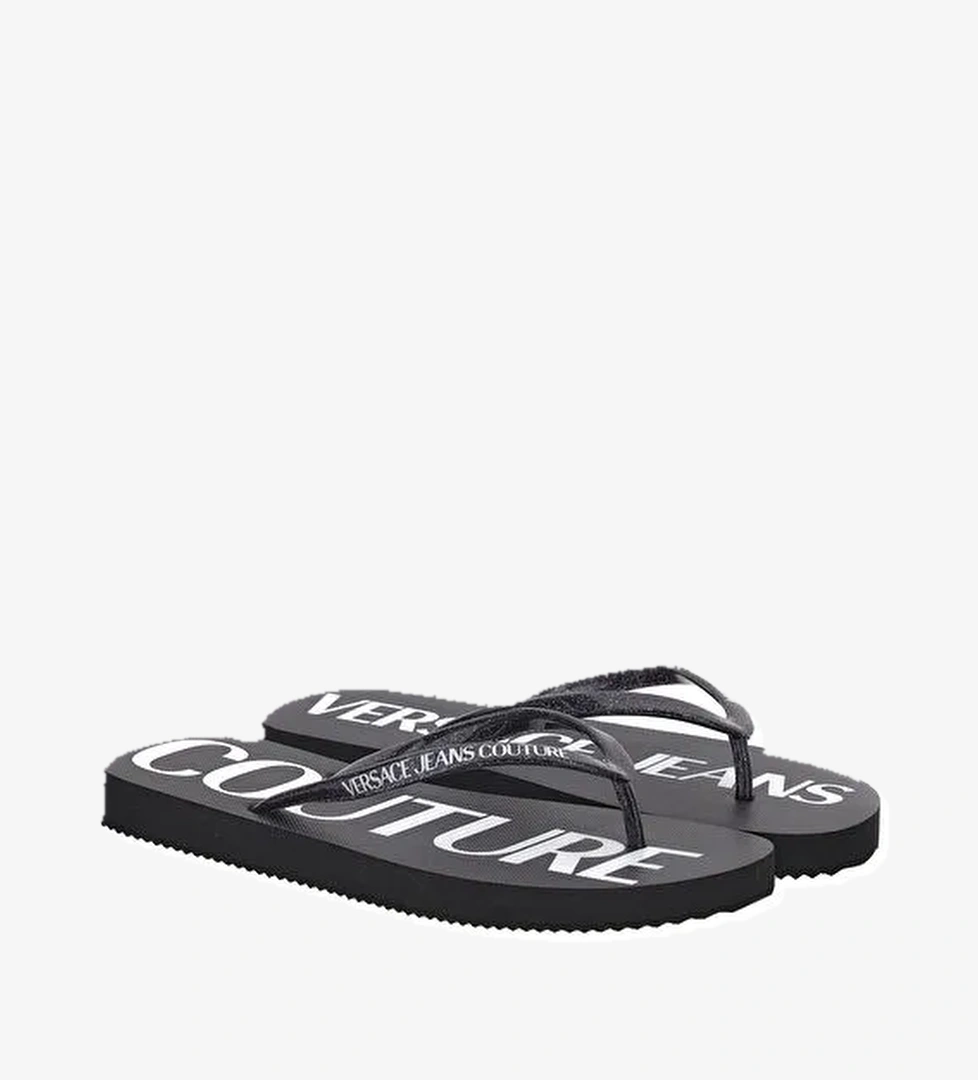 Versace Jeans Couture Siyah Kadın Terlik 74VA3SQ7ZS625L01 - Görsel 1