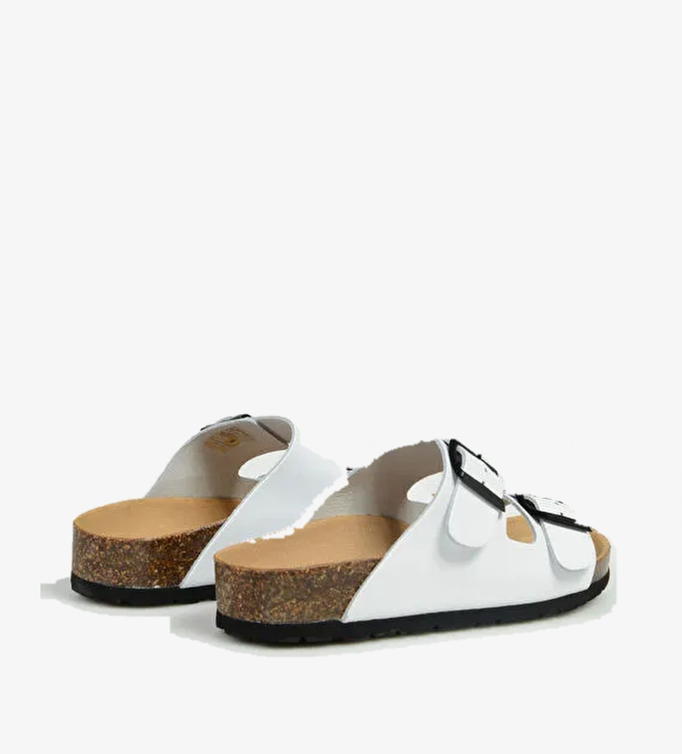 Pi Natura Più Natura Beyaz Kadın Deri Terlik 11 THESIS R IMB model görseli