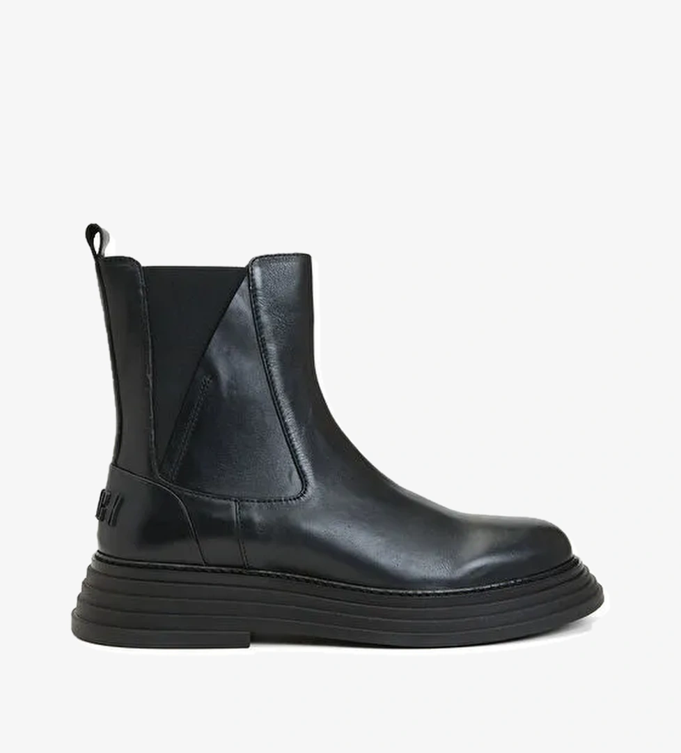 Divarese Divarese Siyah Kadın Deri Bot 6186 model görseli