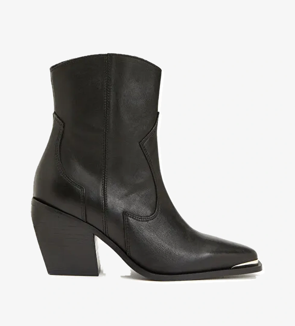 Divarese Siyah Kadın Deri Bot L40840 - Görsel 1