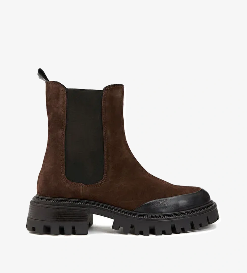 Divarese Divarese Siyah Kahverengi Kadın Süet Bot 50406 model görseli