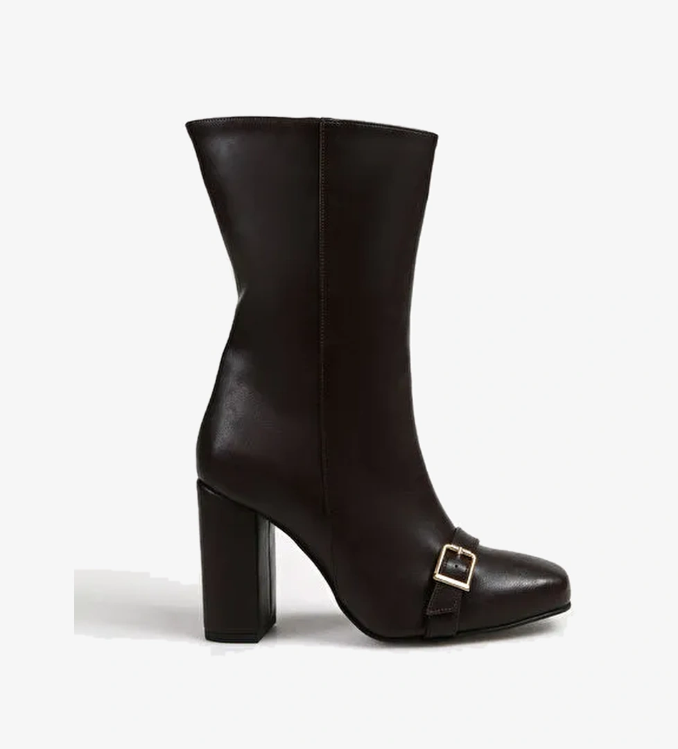 Fabrika Fabrika Kahverengi Kadın Topuklu Bot PALMER model görseli