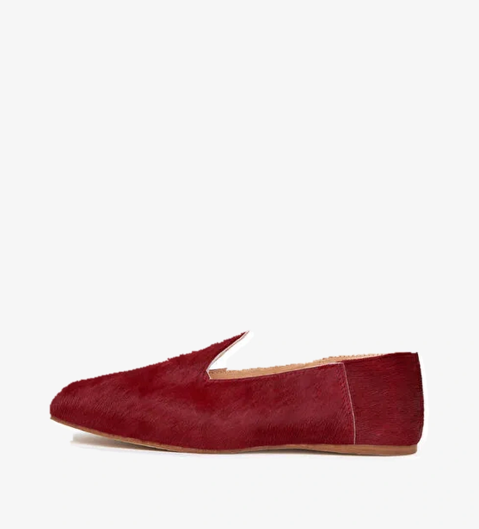 Osay Kırmızı Kadın Deri Loafer LA CHILI RED - Görsel 1