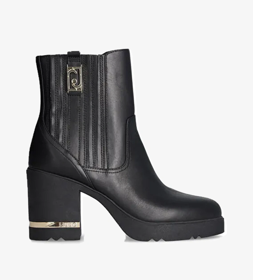 Liu Jo Siyah Kadın Deri Topuklu Bot GLORIA 24 - Görsel 1