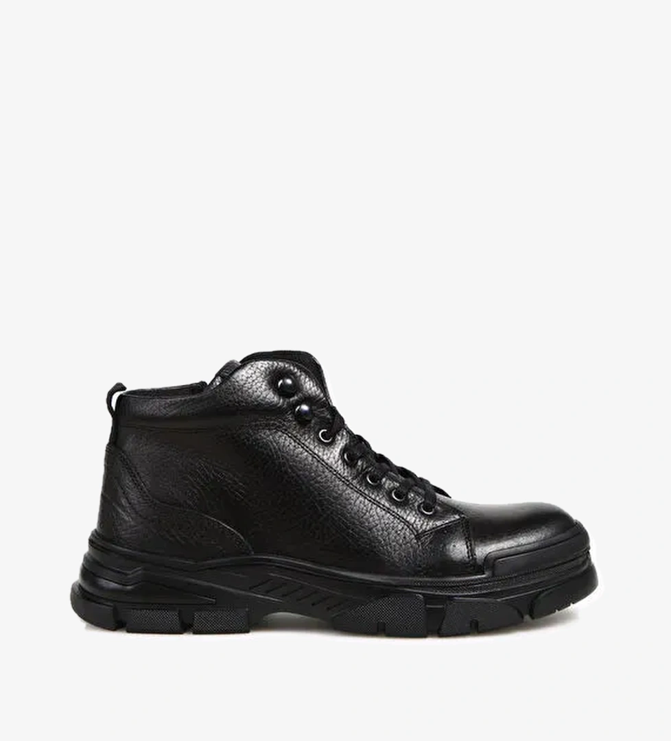 Fabrika Fabrika Siyah Erkek Deri Bot ALBERTINE model görseli