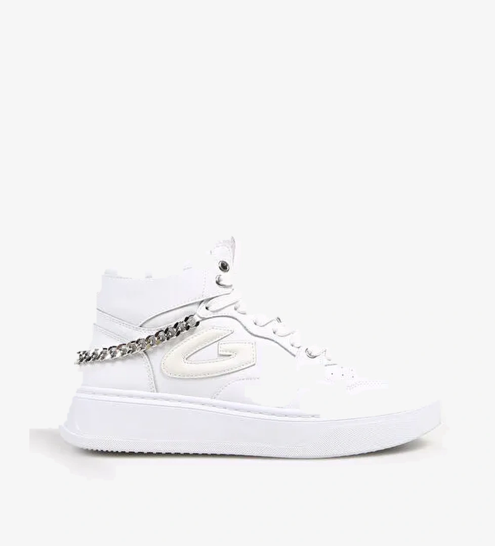 Alberto Guardiani Beyaz Kadın Deri Sneaker NEW ERA 0157 - Görsel 1