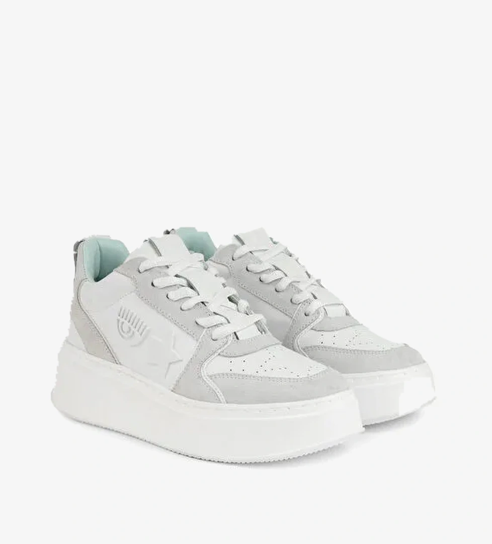 Chiara Ferragni Beyaz-Gri Kadın Sneaker CF3218_031 - Görsel 1