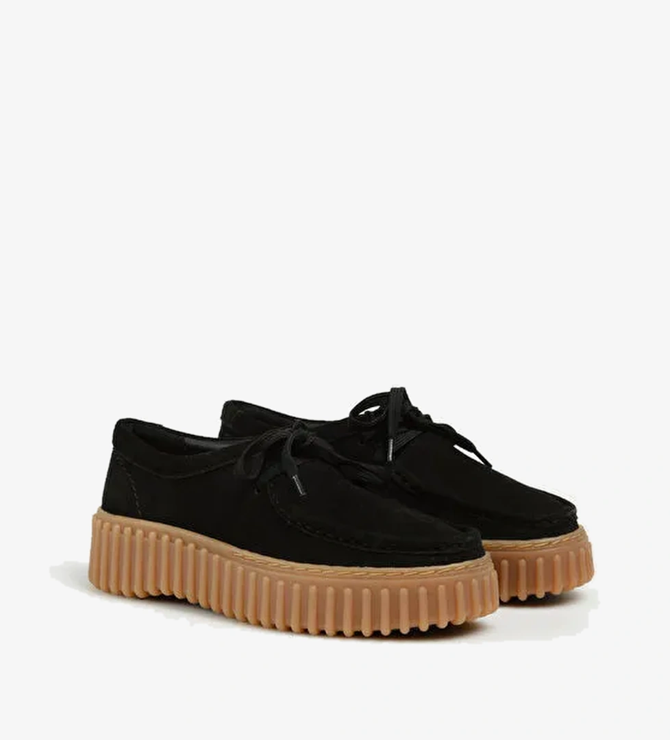 Clarks Clarks Siyah Kadın Süet Düz Ayakkabı 26172044 model görseli