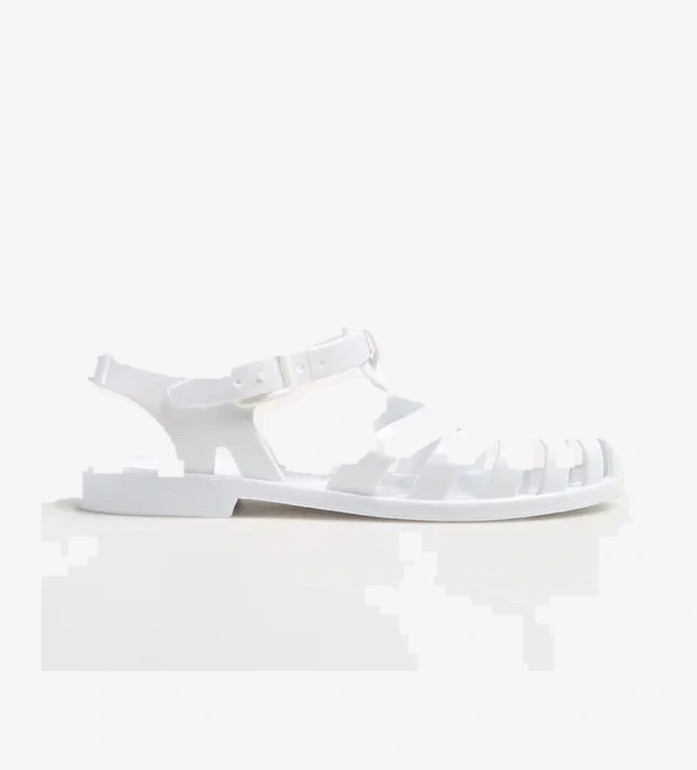 Fabrika Beyaz Kadın Plaj Terliği KALKEN NEW