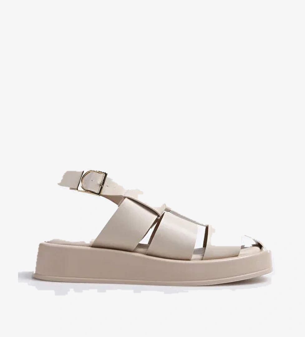 Fabrika Ekru Kadın Sandalet TRISHNA