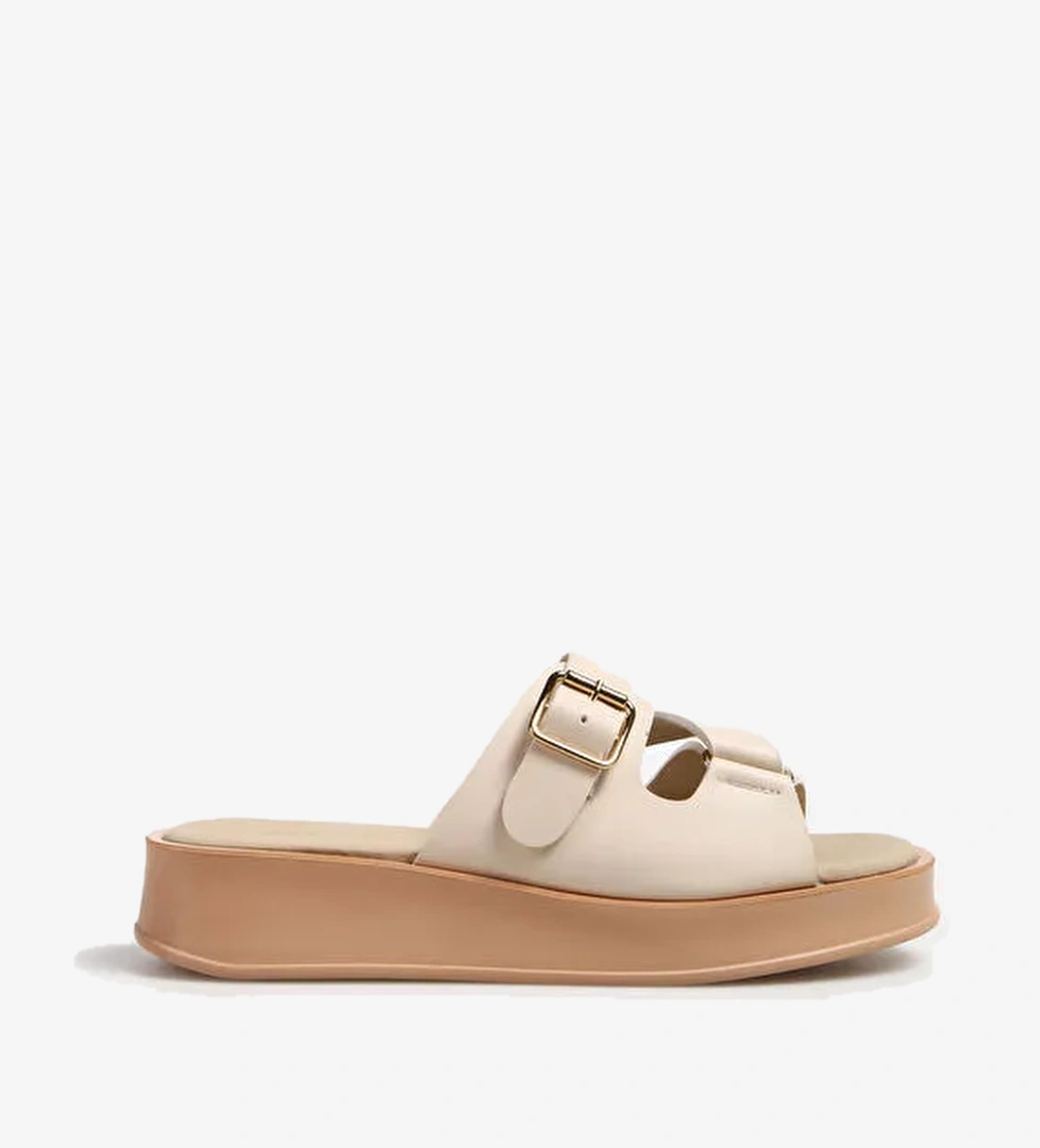 Fabrika Bej Kadın Terlik KATENKA - Görsel 1