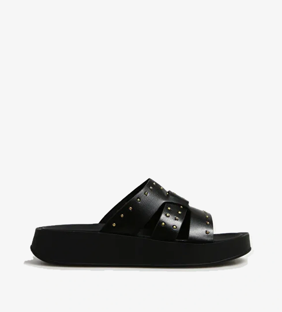 Fabrika Comfort Fabrika Comfort Siyah Ekru Kadın Terlik Santuza model görseli