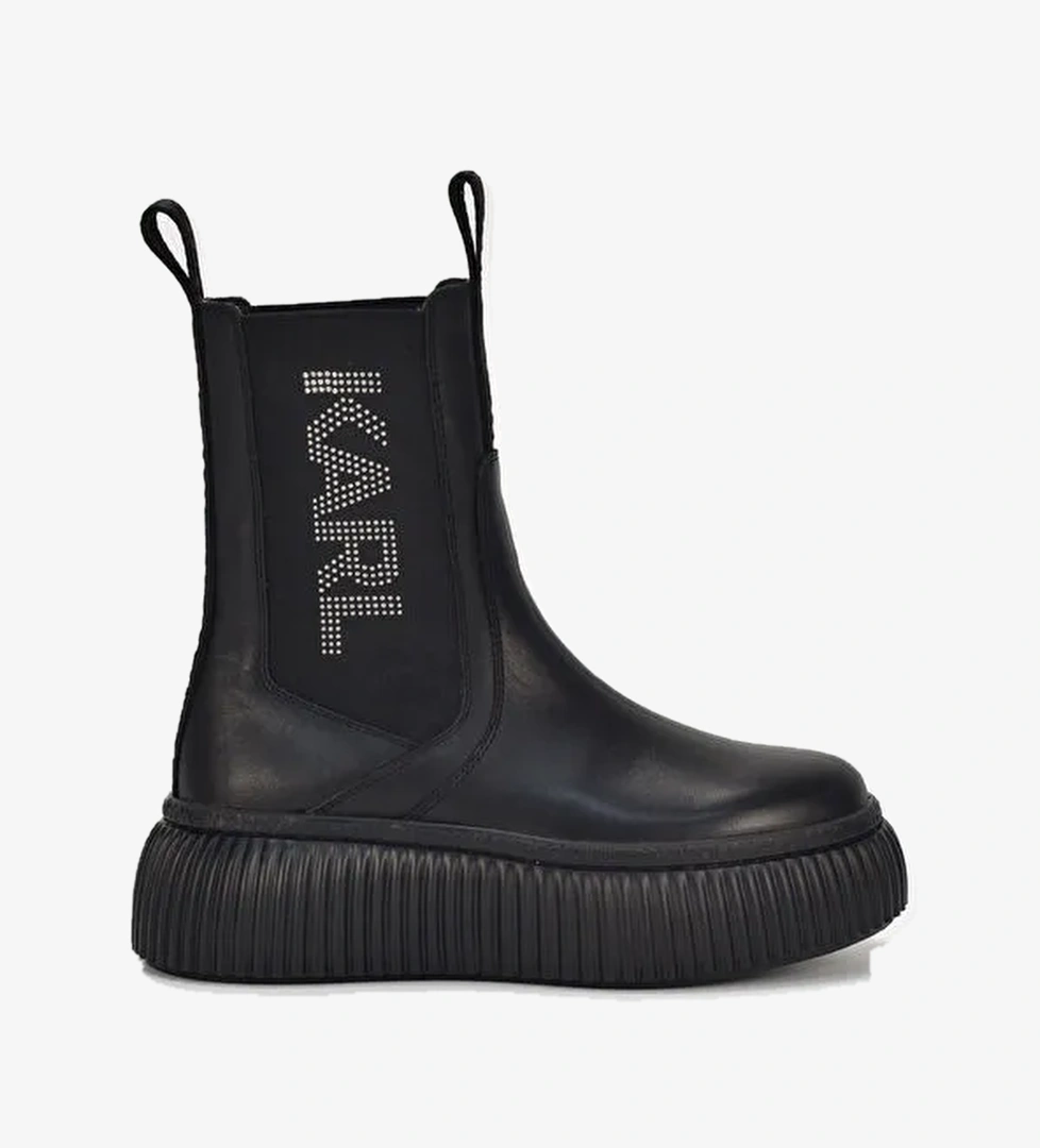 Karl Lagerfeld Karl Lagerfeld Siyah Kadın Deri Bot KL4236000X model görseli