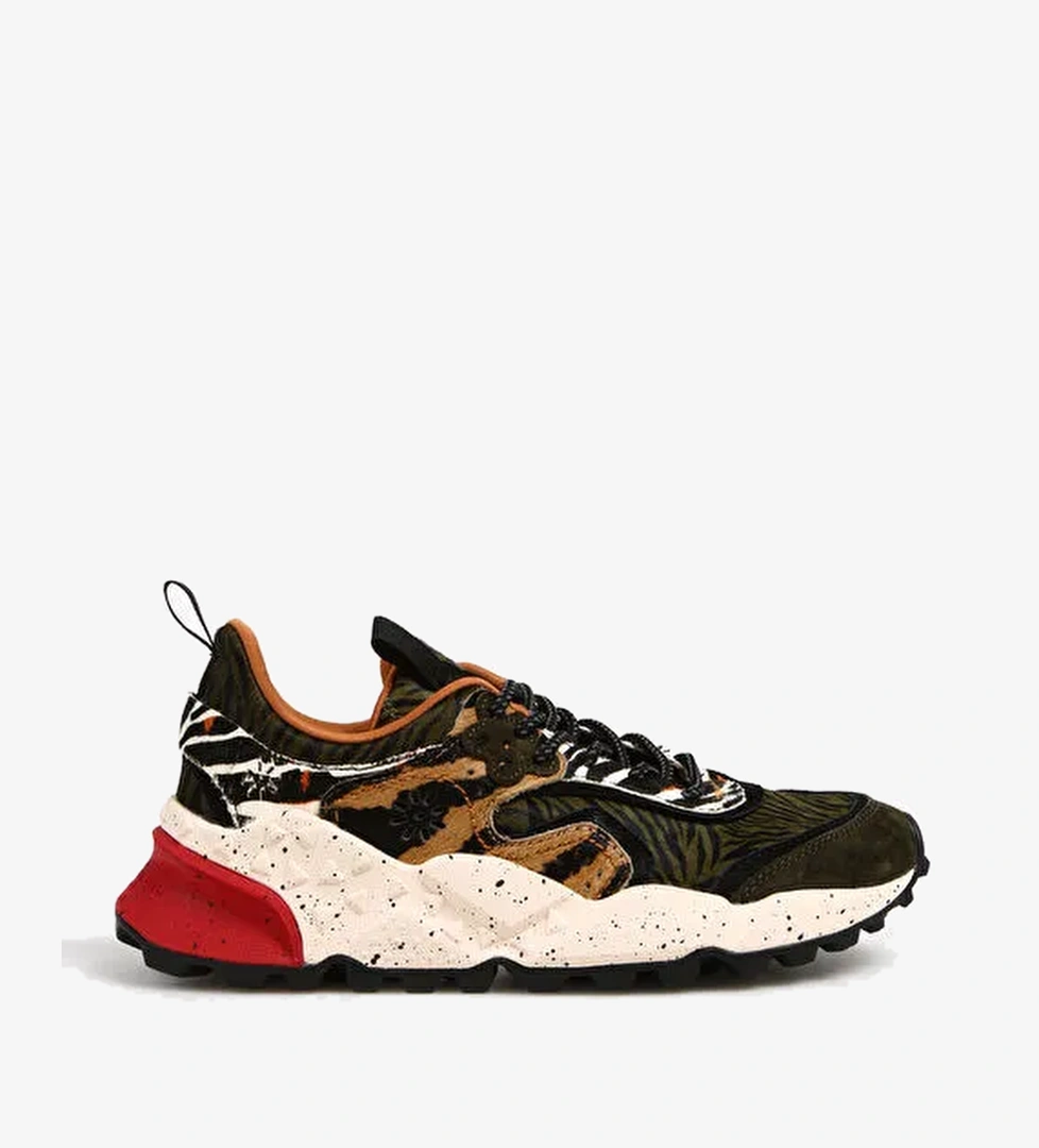 Flower Mountain Çok Renkli Kadın Deri Sneaker 2017819-03-1F66 - Görsel 1