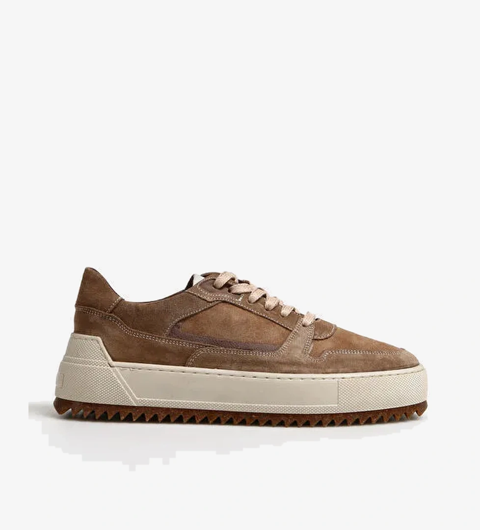 Fabrika Bej Erkek Deri Sneaker CERIGNO