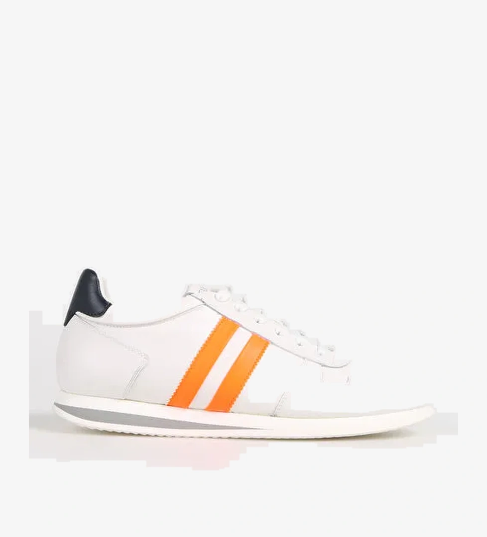 Fabi Beyaz-Turuncu Erkek Deri Sneaker FU0508.B00OLM87N