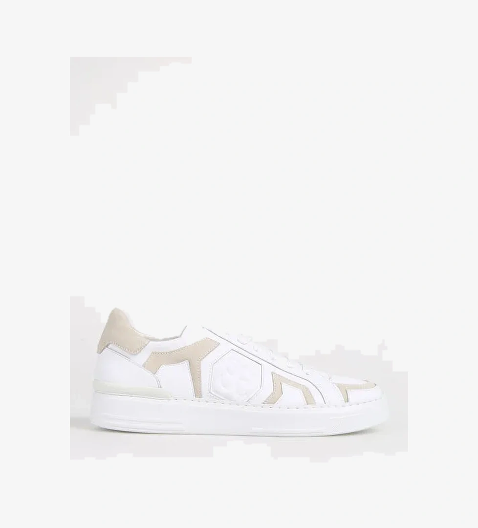 Fabi Beyaz-Krem Erkek Deri Sneaker FU0820.B00XLC50M