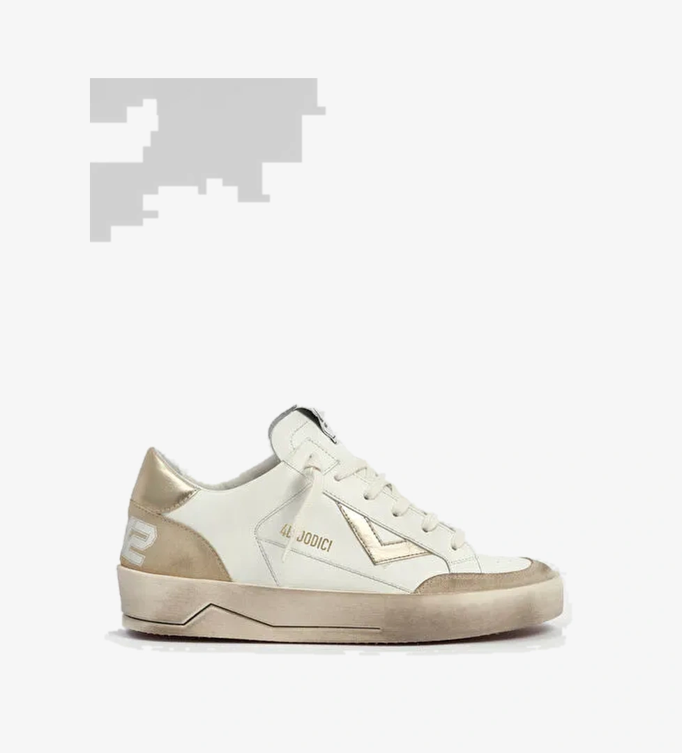 4b12 4B12 Çok Renkli Beyaz-Altın Kadın deri Sneaker Kyle D740 Boyner'de! Çok Renkli - 1. görsel