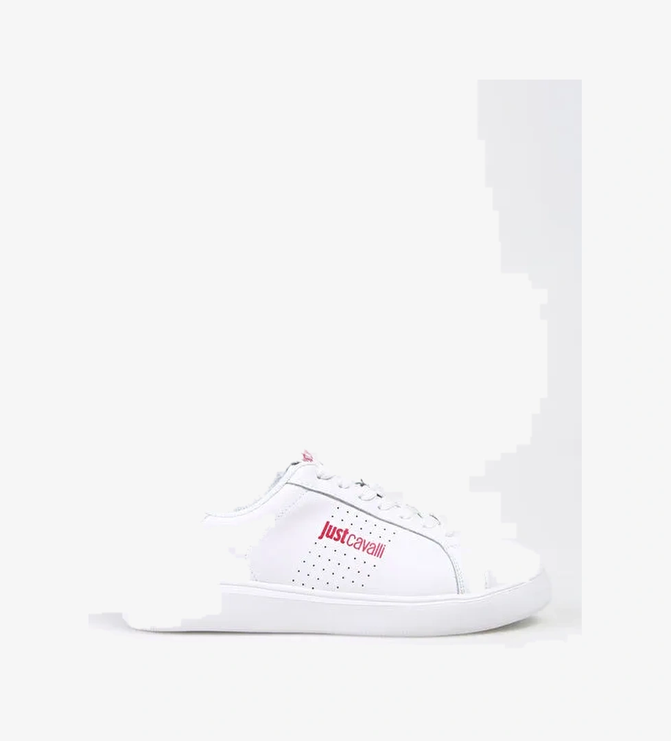 Just Cavalli Beyaz Kadın Deri Sneaker 75RA3SB3ZP279003 - Görsel 1
