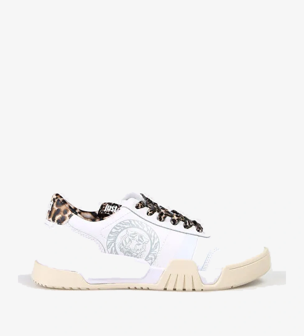 Just Cavalli Just Cavalli Beyaz Kadın Deri Sneaker 75RA3SA2ZP378003 model görseli